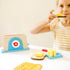 Set (9 Melissa & Doug Bread and Butter Toaster pcs) - Wooden Play Food and Kitchen Accessories