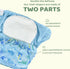 BISENKID 2 Pack 3 Pack 2 (18-35Pound) Waterproof Cloth Diaper Cover Reusable Plastic Diaper Cover - Adjustable Outer