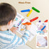 30 Pack 6 JoyCat Jumbo Crayons Bulk for Toddlers, Vibrant Colors Easy-Grip Triangular Crayons, Unbreakable Washable Art