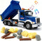 SMILESSKIDDO Dump Truck Toy - 1:12 Large Friction Powered Truck with Air
