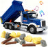 SMILESSKIDDO Dump Truck Toy - 1:12 Large Friction Powered Truck with Air