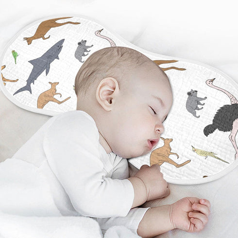 Australian Animal Koala Kangaroo Muslin Burp Cloths for Baby, 2 Pack 100% Cotton Washcloths for Boy and Girl