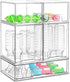Azorteja Baby Bottle Organizer for Countertop with Dust Protection, 5Pack Stackable Baby Organizers