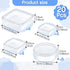 20 Pcs Clear Board Game Tokens Storage Containers Trays, Board Game Storage Containers, Assorted Sizes Storage Boxes Game Components, Plastic Storage Containers with Lids Game Pieces, Dice, Tokens by Taiyin