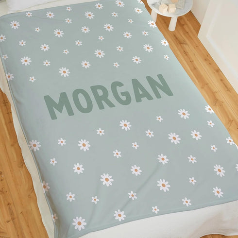GearHot Personalized Baby Blanket for Kids Girls Boys. Custom Baby Blanket with Name for Newborn Swaddle Toddler