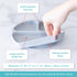 6 Bumkins Toddler and Baby Suction Plate, Divided Grip Dish for Babies and Kids, Baby Led Weaning, Feeding Supplies