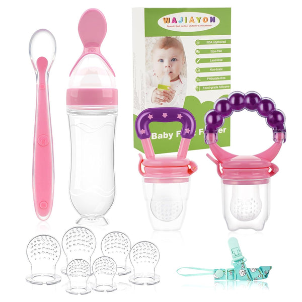 WAJIAYON Baby Fruit Feeder Pacifier - 12 Pack | 2 Infant Food