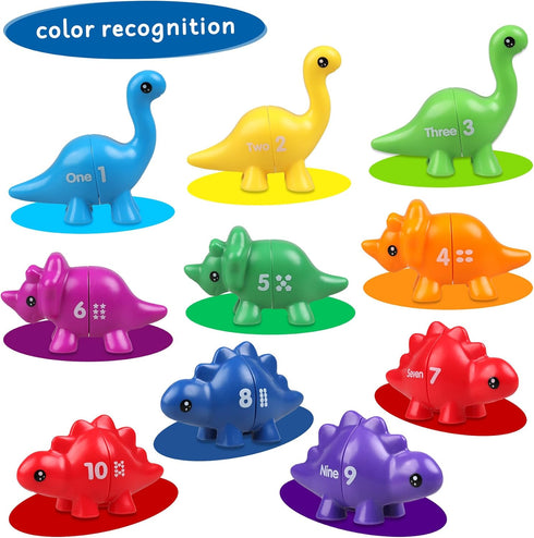 Toddler Dinosaur Montessori Toys for 1-4 Year Olds, Educational Travel Sensory Toys for Boys Girls Birthday Gift