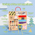Toddler Busy Board | Montessori Toys for 1-3 Year Old Boys | Sensory Travel Learning Activities Gift