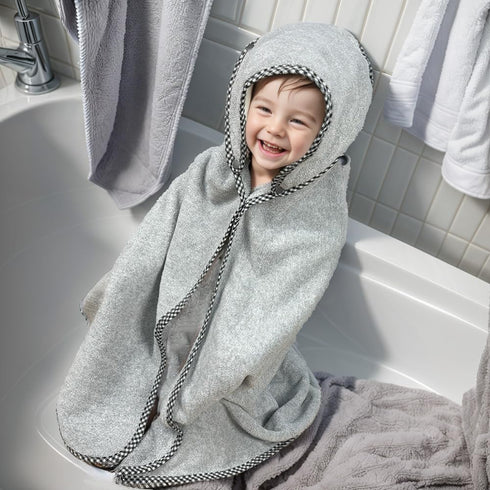 3 1 36 36inch, 2 Pack, ICOPUCA Baby Hooded Towel-Removable Hood, in Newborn Baby Bath Towel, * Hemp Gray & Light Blue;