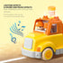 Toddler Toys for 2-5 Years Old, Transport Car Carrier Truck with 6 Wooden Vehicles, 30in Foldable Track Trailer