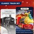 Xelabrion Set 3-5 4-7, Set Set 3 4 5 6 Train for Kids Classic Electric Train Toys with Locomotive Engine, Lights