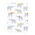 Hudson Baby Unisex Baby Flannel Burp Cloth 12pk, One Size, Teal Elephant