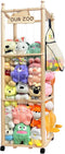 Pmbqifay Stuffed Animal Storage/Organizer Cute Wooden Stuffed Animal Zoo Storage Plush Toy Holder