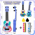 Kids Guitar 10" Musical Toy Guitar, Classical Mini Toddler Ukulele with 2 Extra Harmonica and 2 Guitar Picks, Dinosaur
