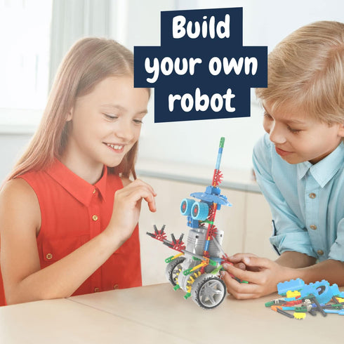 Science4you Deltabot Robot Toy Kit - 117 Pieces Robotics Kit for Kids Age 8-12, Educational Science DIY Toys