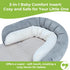 COOLBEBE 3-in-1 Set Upgraded Babybody Support & Strap Covers for Newborn Infant - Extra Soft Car Seat Insert Cushion