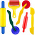 Clay and Dough Tools 6 Pieces Basic Dough Tool Set for Kids,