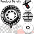 6 Pcs Large 30 Inch Race Car Wheel Balloons for Birthday Party Race Car Theme Decorations