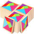 Shappy 36 Pieces Wooden Tangram Puzzles for Kids Educational Shape Puzzle Toys