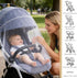 Fengek Stroller Mosquito Net, Universal Baby Bug Net with Gold Star Moon Design, Elastic Stretch Band for Bassinets