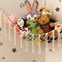 Boho Stuffed Animals Net or Hammock, Large 55 Inch Toy Hammock for Plush Toy Storage, White