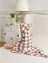 Brnabiou 2 Pack 32x32 inch Ultra Soft Checkered Muslin Hooded Baby Towels for Newborn Boys and Girls Cotton Muslin Baby