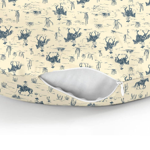 Vintage Western Cowboy Baby Nursing Pillow Covers for Boy Girl Retro Cowboy Cactus Horse Nursery Feeding Pillowcase