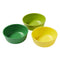 ECR4Kids My First Meal Pal Snack Bowls, Kids Plastic Tableware, Stackable, Dishwasher Safe, 3-Pack Citrus
