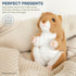 Bearington Collection Cheeks Stuffed Hamster, 6” Plush Toy, Ultra-Soft, Gift for Animal Lovers