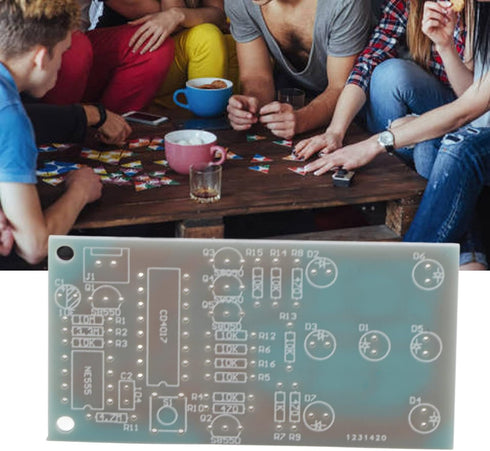 Fafeicy 4.5~5V Electronic Dice Kit, DIY LED Dice Kit for Fun Electronic Production Set