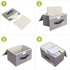 4 Pack closet, Storage Boxes with Lids Foldable Decorative Fabric Storage Bins for Jane's Home Compact Toy Storage