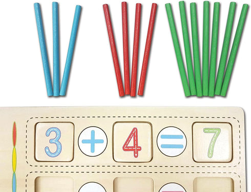 Lexibook Bio Toys Math School, Wooden Activity Box for Counting, Preschool Educational Toy for First Awakening