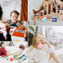 150 PCS Mini Pop Fidget Toys Bulk Party Favors, Silicone Squeeze Pop Bubble Keychain Fidget Sensory Toys for Kids