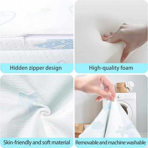 Ressainic Pack Pack 38" 26" 1.5" and Play Mattress Pad, Portable Crib N Play Mattresses, x x Jacquard Playpen Mattress