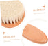 Set 2pcs Baby Hair Brush and Comb for Newborns Wool Brush and Wooden Comb Infant Bath Scrubber for Gentle Grooming