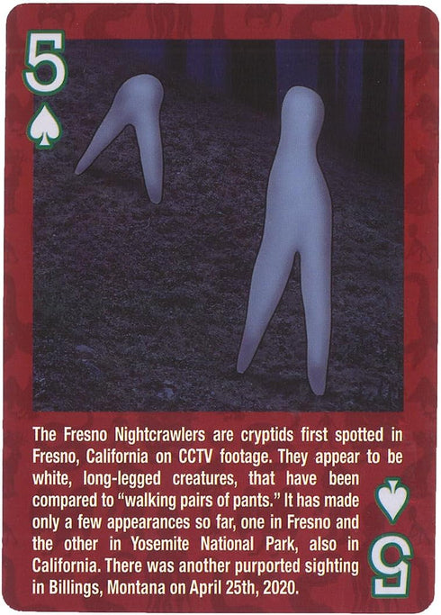 Paradise Cay Publications, Inc. Standard 52 Card Deck Playing Cards (Cryptid Creatures)