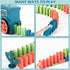 200 Set, 3+ 3 4 5 6 PCS Domino Train Toys Automatic Dominos Building and Stacking Creative Game for Year Old, Electric
