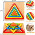 Toddler Puzzles Montessori Toy, Wooden Shape Sorting Puzzle, Sensory Toy for 1 2 3 Year Old, Educational Developmental