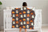 SqtmuHLuo 60x80inch Halloween Baby Blanket for Boys Girls Gender Cute Halloween Pumpkin Neutral Newborn Nursery Baby