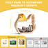 Wooden Chicken Piggy Bank for Kids, Unbreakable Easter Pullet Coin Chicken Bank for Kids with Sticker, Wooden Cashbox