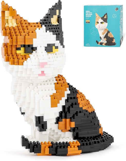 QLT QIAOLETONG Cat Mini Building Blocks Cute Animals Sets for Goodie Bags,