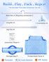 Set 18 Inch BABESIDE Baby Doll Crib for Dolls, Foldable Baby Doll Bed Playpen Toy Crib with Storage Bag for Reborn Baby