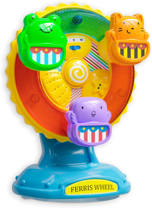 Lollipop Ferris Wheel Toy - Suction Cup Musical Spinning Toy for Babies, Ideal High Chair Toy
