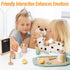 MIKNEKE Set Set Sets Wooden Tea Party for Little Girls Toys, Pretend Play Kids Tea for Toddlers Wood Toys, Wooden Play
