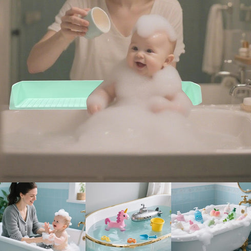Generic Counter Splash Guard for Bathtub | Silicone Bathroom Shield - Bath Tub Splash Guard for Kids,for Bathroom