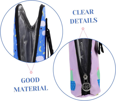 LIOOBO 2Pcs Insulated Bottle Carrier Bags for Travel Lightweight Milk Bottle Pouch with Spacious Compartment
