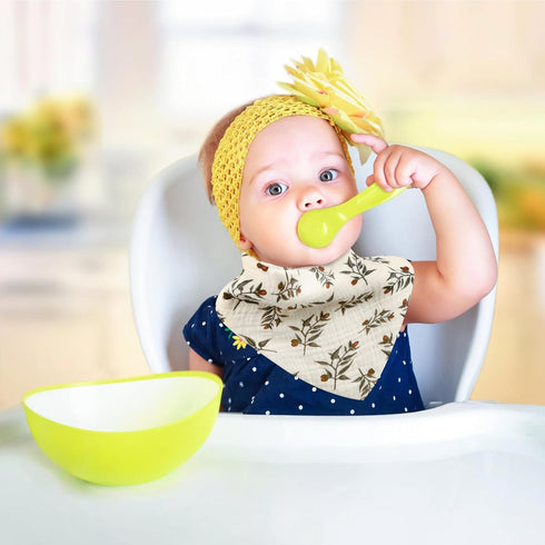 Accmor Muslin Baby Bandana Drool Bibs for Teething & Drooling, for Boys & Girls