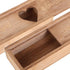 PERSELOSO Wooden Pregnancy Test Keepsake Box with Lid Announcement Storage Container Brown Pregnancy Announcement Box