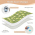 siphylline 52" 34" Green Cute Birds Extra Large Resuable Potty Training Pad Soft Absorbent Diaper Changing Pad